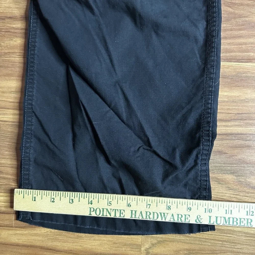 Vintage Y2K Polo Jeans Ralph Lauren Military Surplus Cargo Pants Men 36x30 Black
